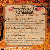 私たちの最初の秋を一緒に:名前と日付秋リース セラミックオーナメント