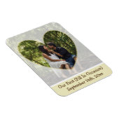 私たちの最初の(大事な行事)リマインダー写真マグネット マグネット (右側)