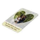 私たちの最初の(大事な行事)リマインダー写真マグネット マグネット (左側)