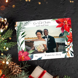 私たちの最初のChrsitmas Poinsettia写真