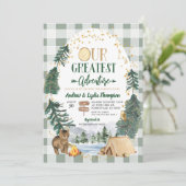 私たちの最大の冒険 ベビーシャワー招待状 招待状 (スタンド正面)