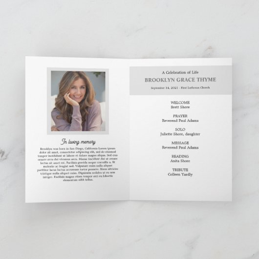 私たちの最愛の写真追悼番組 プログラム (内部)