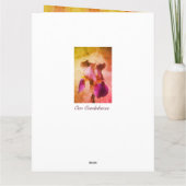 私たちの最深悔やみや弔慰アイリス カード (裏面)