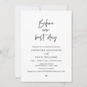 私たちの最高の日の前に結婚、のリハーサル 招待状 (正面)