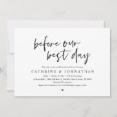 私たちの最高の日の前に結婚、のリハーサル 招待状 (正面)