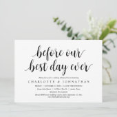 私たちの最高の日の前に、のリハ結婚ーサルディナー 招待状 (スタンド正面)