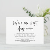 私たちの最高の日の前に、のリハ結婚ーサルディナー 招待状 (スタンド正面)