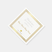 私たちの最高の日前の結婚披露宴 スタンダードカクテルナプキン (角)