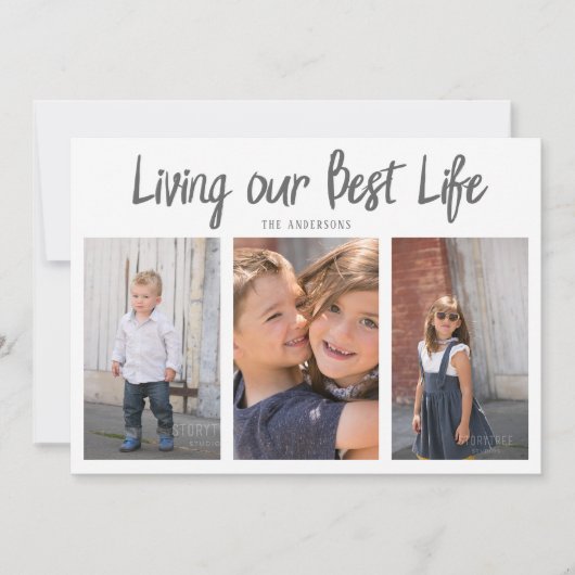 私たちの最高の生活シンプル写真 シーズンカード (正面)