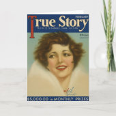 私たちの本当の物語 - ヴィンテージ1930年代ロマンスグリーティング カード (正面)