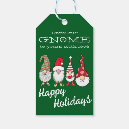 私たちの格言からあなたの休日からの愛と ギフトタグ (正面)