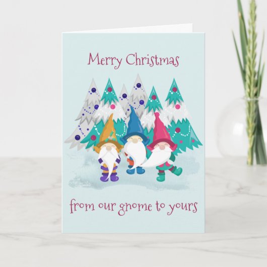 私たちの格言からあなたの可愛いおもしろいメリークリスマス シーズンカード (正面)