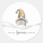 私たちの格言からクリスマス・ホリデー ラウンドシール (正面)