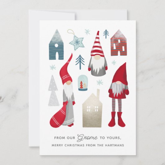 私たちの格言から |かわいい北欧クリスマス シーズンカード (正面)