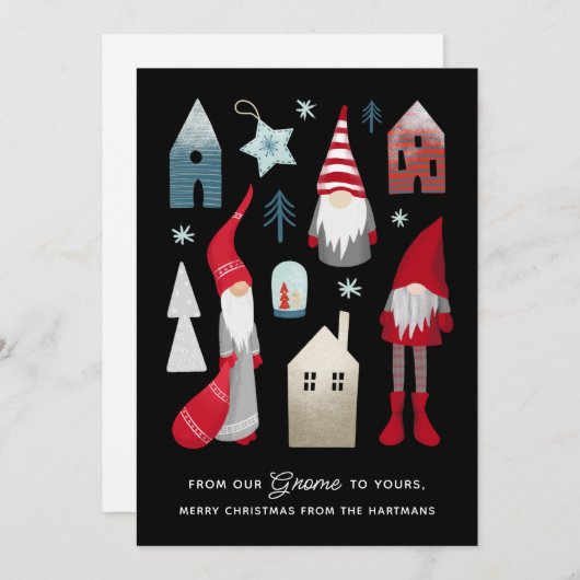 私たちの格言から |かわいい北欧クリスマス シーズンカード (正面/裏面)