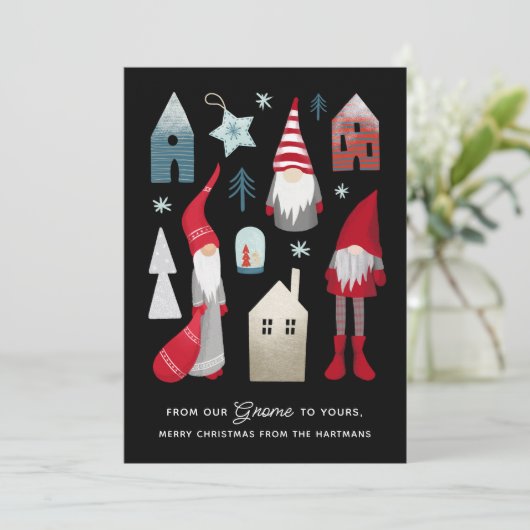 私たちの格言から |かわいい北欧クリスマス シーズンカード (スタンド正面)