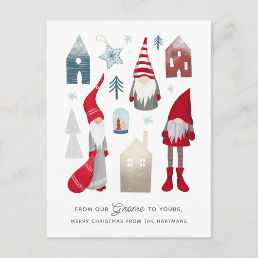 私たちの格言から |かわいい北欧クリスマス シーズンポストカード (正面)