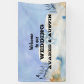 私たちの森結婚へようこそ 横断幕 (縦)