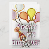 私たちの楽しい誕生日メッセージでお祝いしよう ハッピー 便箋 (正面/裏面)