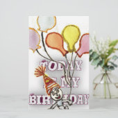 私たちの楽しい誕生日メッセージでお祝いしよう ハッピー 便箋 (スタンド正面)