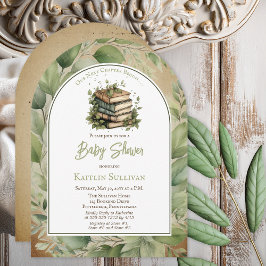 私たちの次の章は本を始める赤ちゃんシャワー 招待状