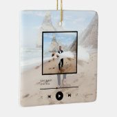 私たちの歌のカスタム歌のクリスマスオーナメント セラミックオーナメント (右)