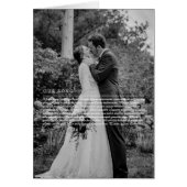 私たちの歌の歌詞結婚の記念日グリーティングカード (正面)