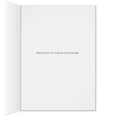 私たちの歌の歌詞結婚の記念日グリーティングカード (内側 (右))