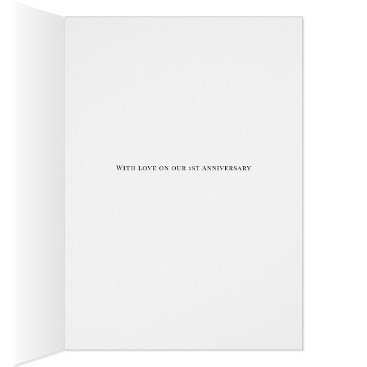 私たちの歌の歌詞結婚の記念日グリーティングカード (内側 (右))