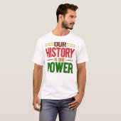 私たちの歴史は私たちの力 Tシャツ (正面フル)