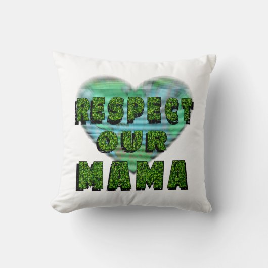 私たちの母を敬う救よ、地球 クッション (正面)