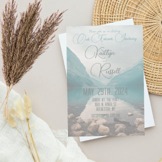 私たちの永遠の旅 |モダン結婚式招待状 招待状