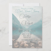 私たちの永遠の旅 |モダン結婚式招待状 招待状 (正面)