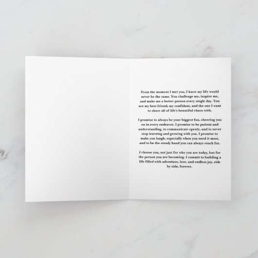 私たちの永遠の誓いの書 案内状 (内部)