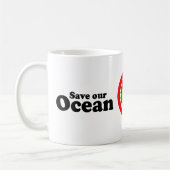 私たちの海を守ろう コーヒーマグカップ (左)