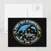 私たちの海を守ろう 地球の日 ポストカード (正面/裏面)