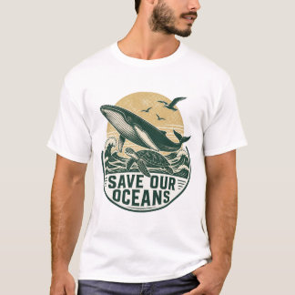 私たちの海を守ろう 環境保護 Tシャツ