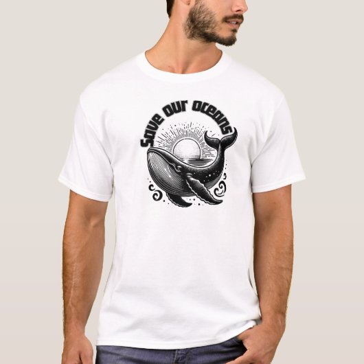 私たちの海を守ろう Tシャツ (正面)