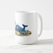 私たちの海を救おう 環境アート コーヒーマグカップ (正面右)