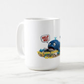 私たちの海を救おう 環境アート コーヒーマグカップ (正面左)