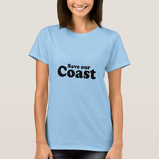 私たちの海岸を守れ Tシャツ (正面)
