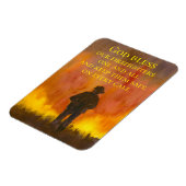 私たちの消防士の野火を祝福する マグネット (左側)