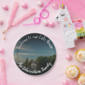 私たちの湖の家の家族に自分の歓迎を作成 ペーパープレート (パーティー)