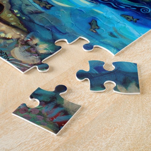 私たちの父の祈りの言葉の木の生活パズル ジグソーパズル (側面)