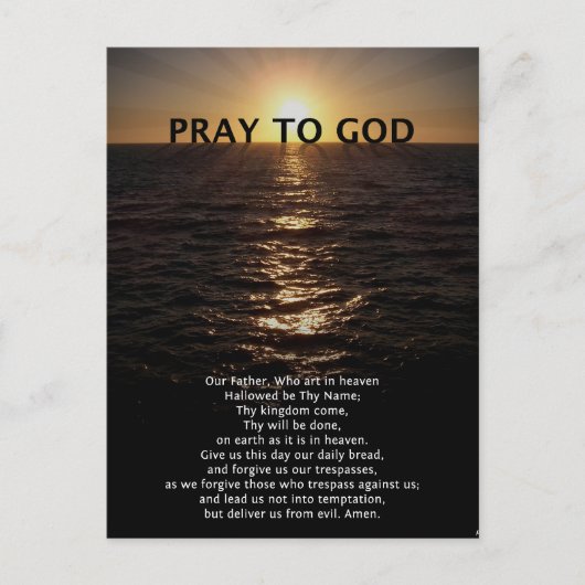 私たちの父の祈りの言葉 ポストカード (正面)
