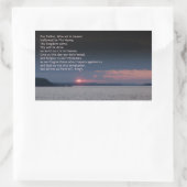 私たちの父の祈りの言葉 長方形シール (バッグ)