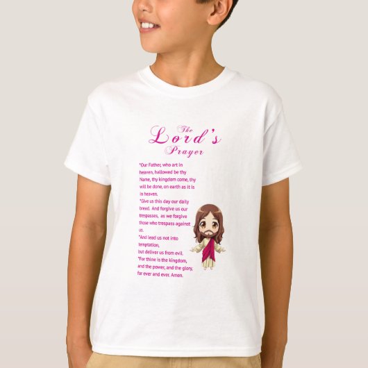 私たちの父の祈りの言葉 Tシャツ (正面)