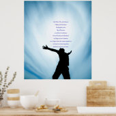 私たちの父は愛を癒すことでプリントの祈りの言葉 ポスター (キッチン)