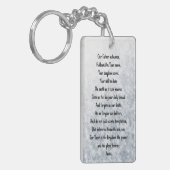 私たちの父天国キーチェーン、祈りの言葉、希望、愛 キーホルダー (正面左)