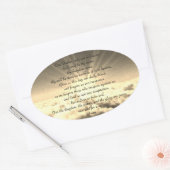 私たちの父詩篇23 楕円形シール (封筒)